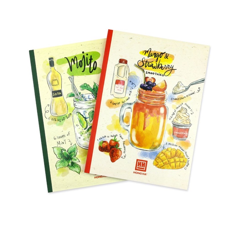 Combo 5 quyển vở 4 ô ly ngang 200 trang Cocktail 0756