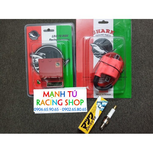 mobin shark ic shark bugi 3 chấu gắn sirius 3 món - q6974