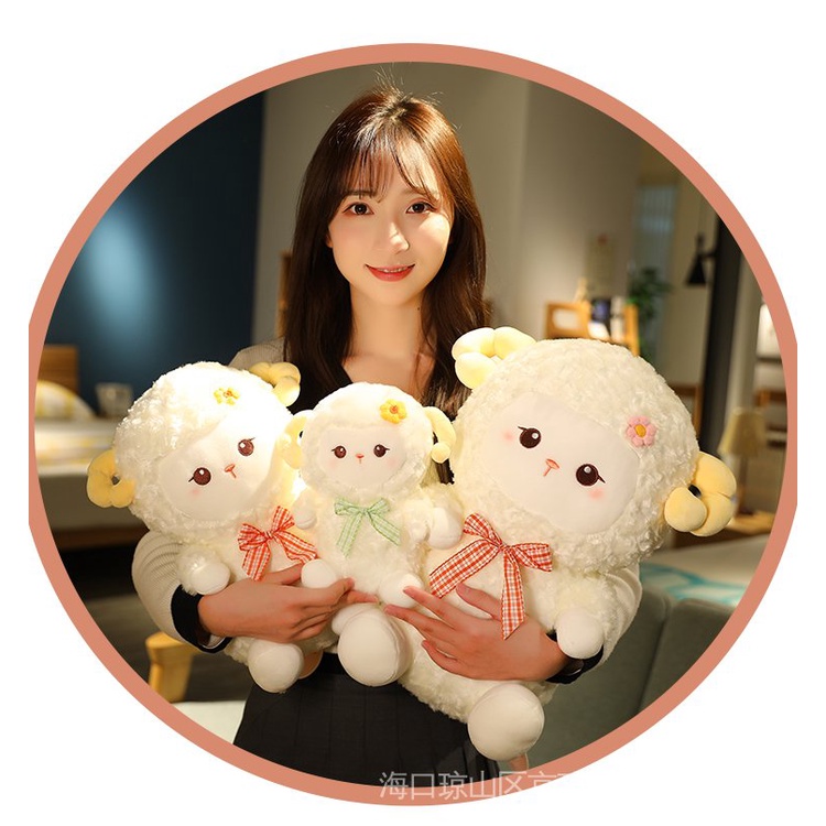 Thú Nhồi Bông Hình Con Cừu Dễ Thương Cho Bé