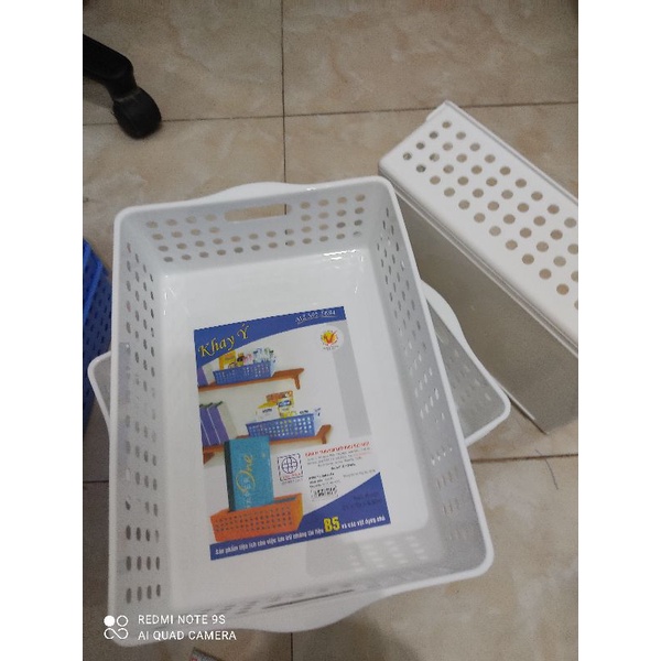 Khay đựng tài liệu B5 và vật dụng văn phòng có thể xếp chồng nhựa Việt Nhật chịu lực cao | Rổ Đựng Đồ Đa Năng
