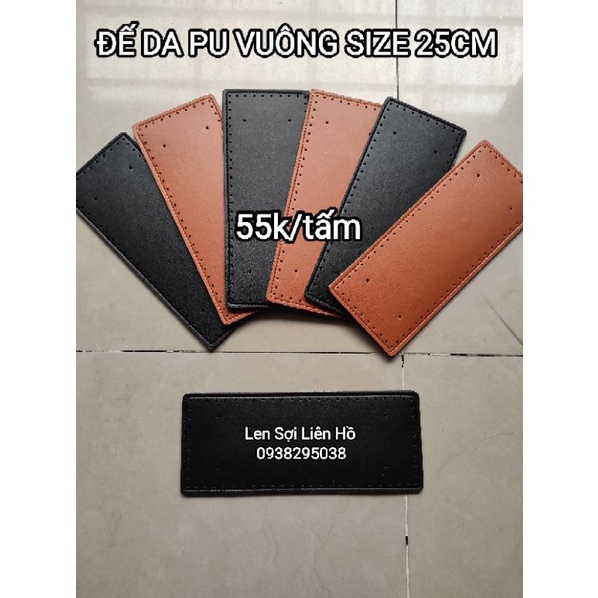 ĐẾ PU VUÔNG TÚI XÁCH