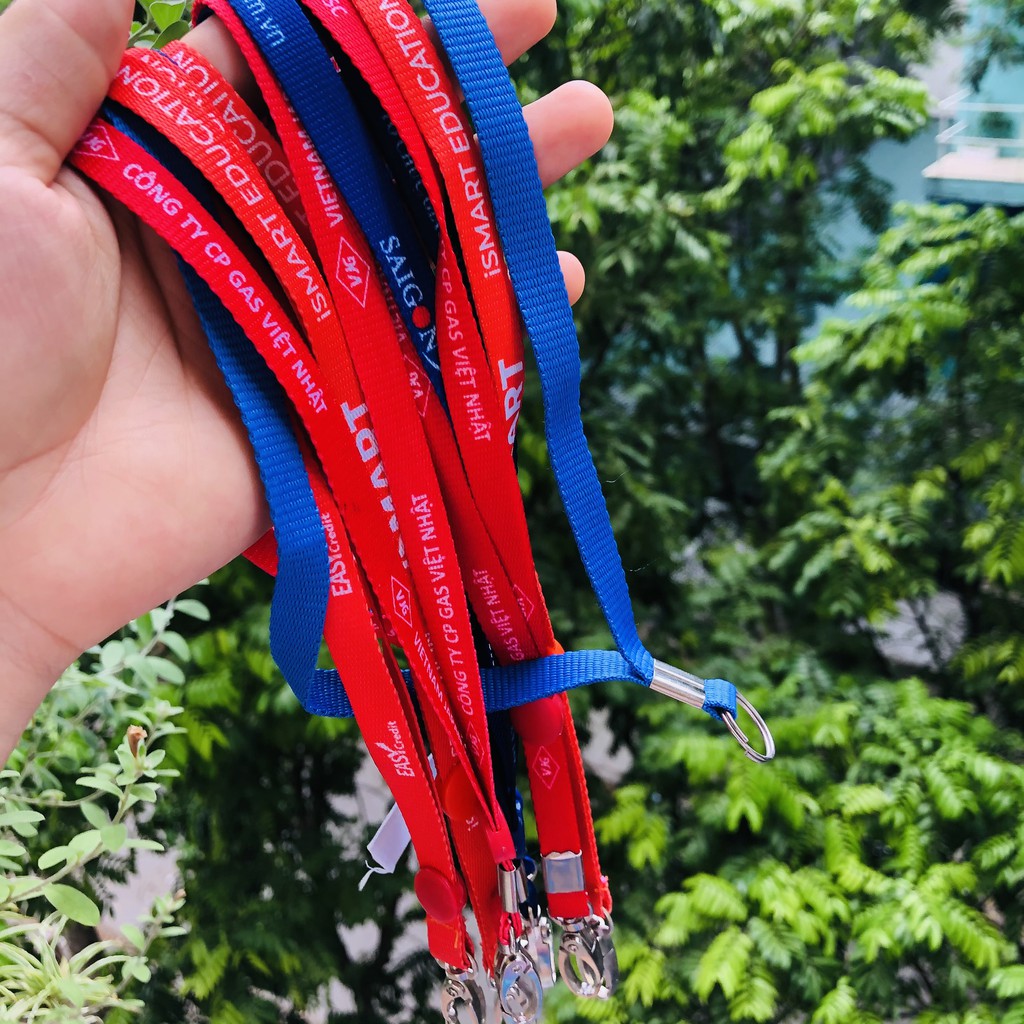 Sản xuất dây đeo thẻ giá rẻ tại Hồ Chí Minh, đặt in dây đeo thẻ theo yêu cầu ở Hồ chí minh , dây đeo thẻ nhân viên