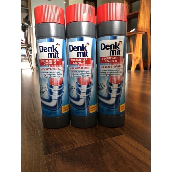 Bột thông tắc và vệ sinh đường ống, bột thông bồn cầu, chậu rửa DENKMIT - Chuẩn Đức