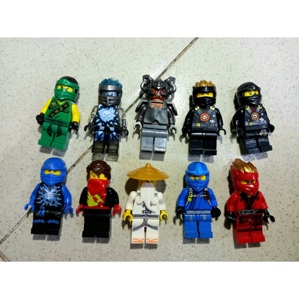 COMBO 10 nhân vật NINJAGO Non Lego Minifigures ( Hàng 2HAND )