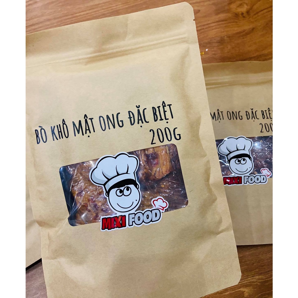 [HN - CHÍNH HÃNG] Bò mật ong đặc biệt, MIXIFOOD tuyệt phẩm thịt bò chất lượng cao, túi 200G SIÊU NGON - ĐẬM ĐÀ