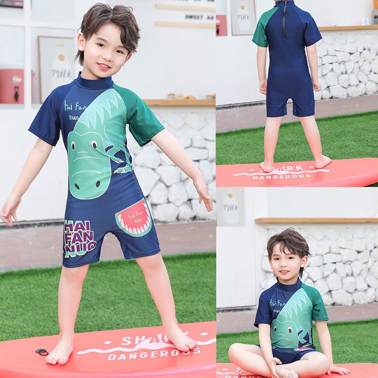 Đồ Bơi Một Mảnh Tay Ngắn Chống Nắng Nhanh Khô Dành Cho Bé Trai Và Bé Gái tp027
