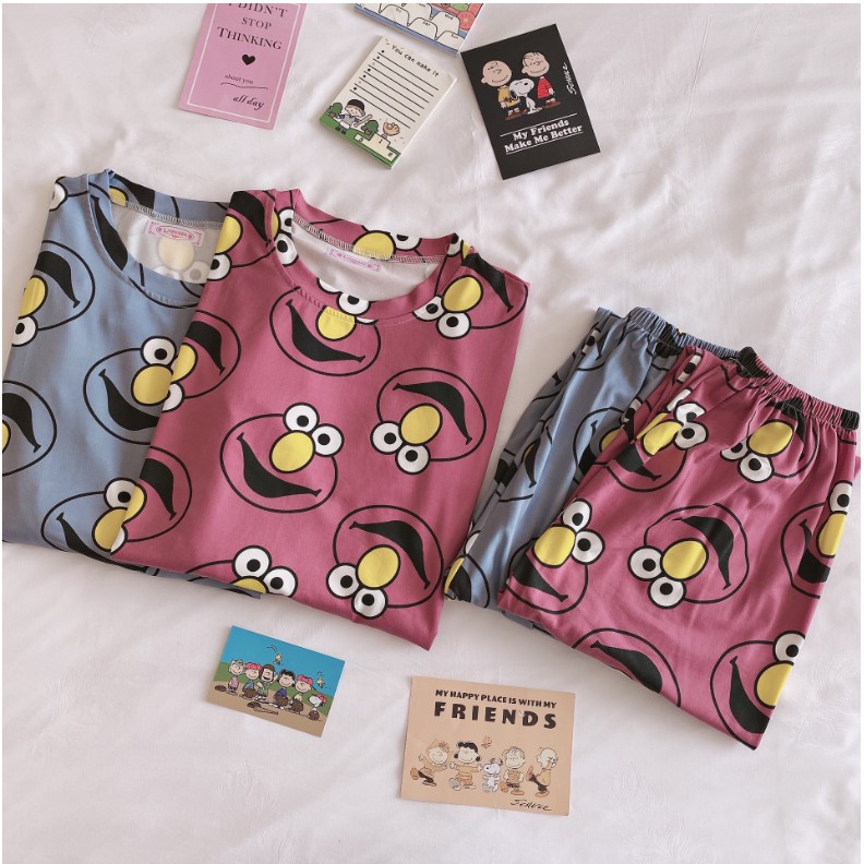 Đồ ngủ nữ dài tay thun cotton, Đồ bộ nữ dài tay dễ thương | BigBuy360 - bigbuy360.vn