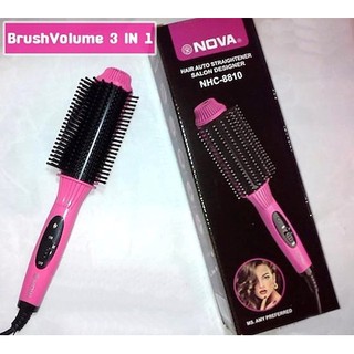 Lược điện sấy cúp chải thẳng Nova 8810 (Hồng)