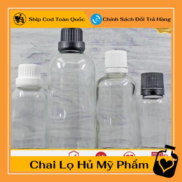 Lọ Chiết Serum ❤ TOP GIÁ RẺ ❤ [30ml] Lọ đựng tinh dầu nắp vặn trắng chiết serum ,Xưởng Chai Lọ