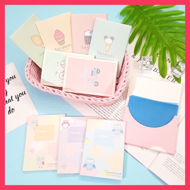 [RẺ VÔ ĐỊCH] HỘP 50 MIẾNG GIẤY THẤM DẦU LOẠI 1 NỘI ĐỊA TRUNG