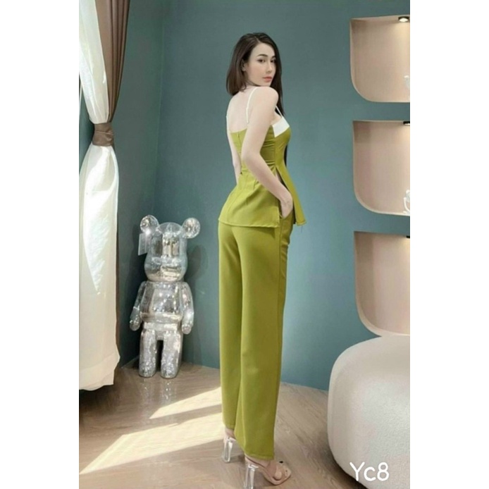 (Free ship) Mẫu HOT Sét Đũi Áo Hai Dây Quần Suông Dài Giản Dị Mà Đẹp UP VLTN Shop