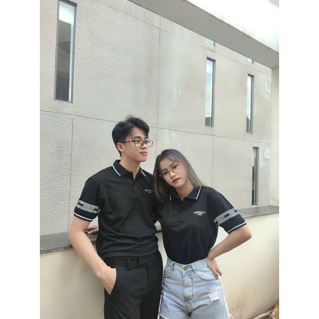 Áo thun cổ bẻ ngắn tay mẫu mới nhất phù hợp cho nam nữ chất liệu mát không nhăn | BigBuy360 - bigbuy360.vn