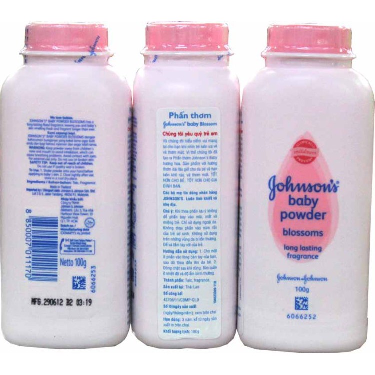 Phấn rôm Hồng JOHNSON baby chai 100mg