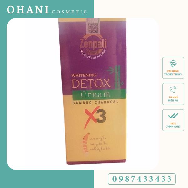 [ Xả kho bán [MẫZenpali Chuối Detox Thải Chì, Cấy Trắng Da, Giảm Thâm -WHITENING DETOX CREAM