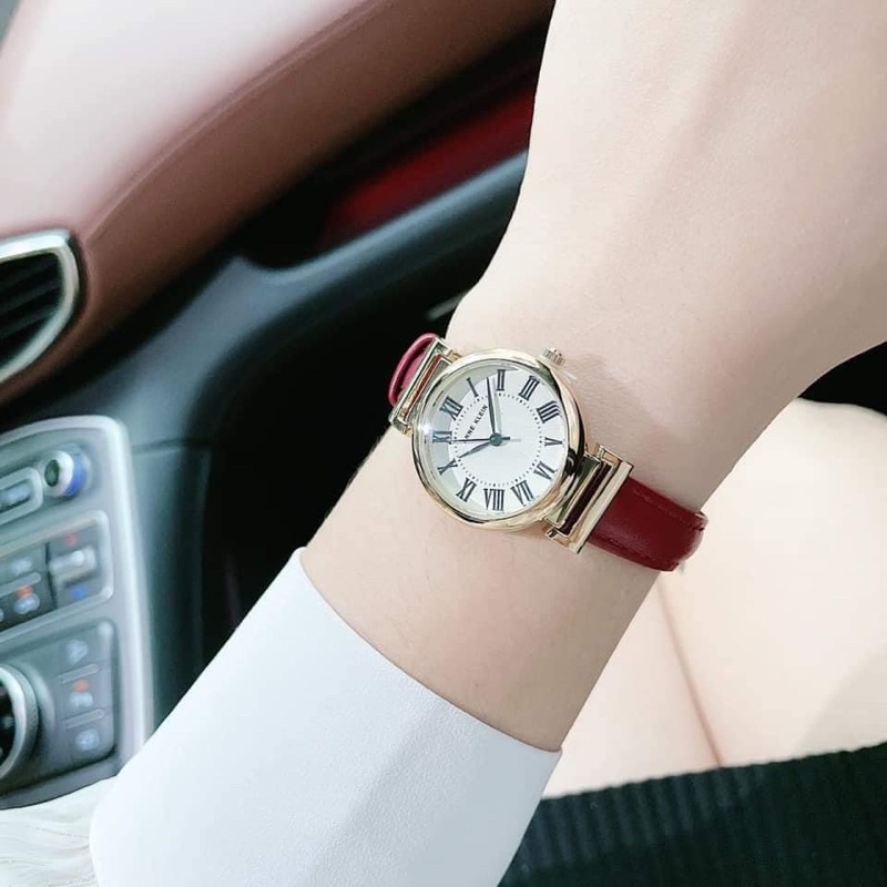 Đồng Hồ Nữ Auth Anne Klein Mặt 28mm, Chống Nước 30m