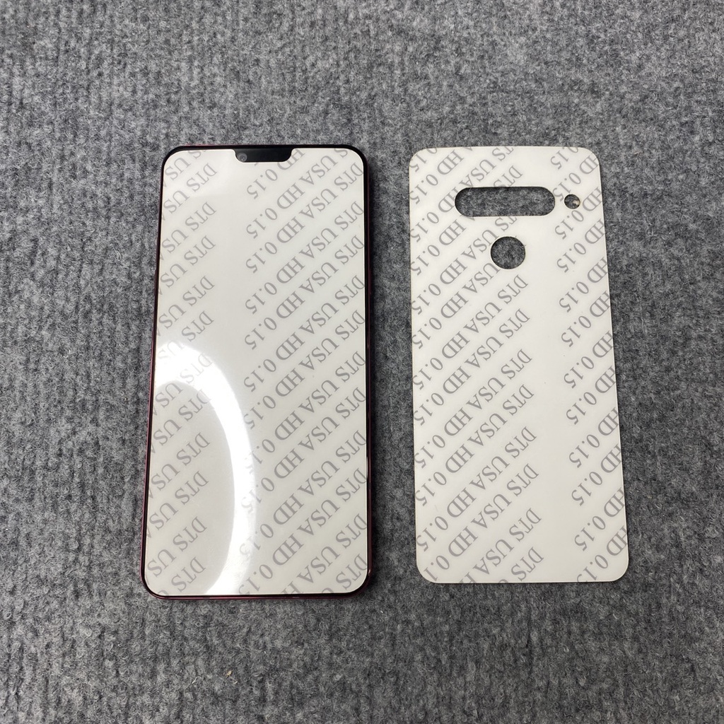 Dán màn hình lg g8 thinq, g5,g6, g7, v30, v40 miếng dán dẻo ppf DTS USA full màn cong, phục hồi vết xước , tặng kèm gạt