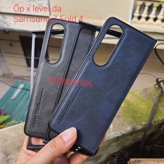 Ốp lưng da samsung galaxy z fold 4 / fold 3 / fold 2 hiệu x level mẫu mới