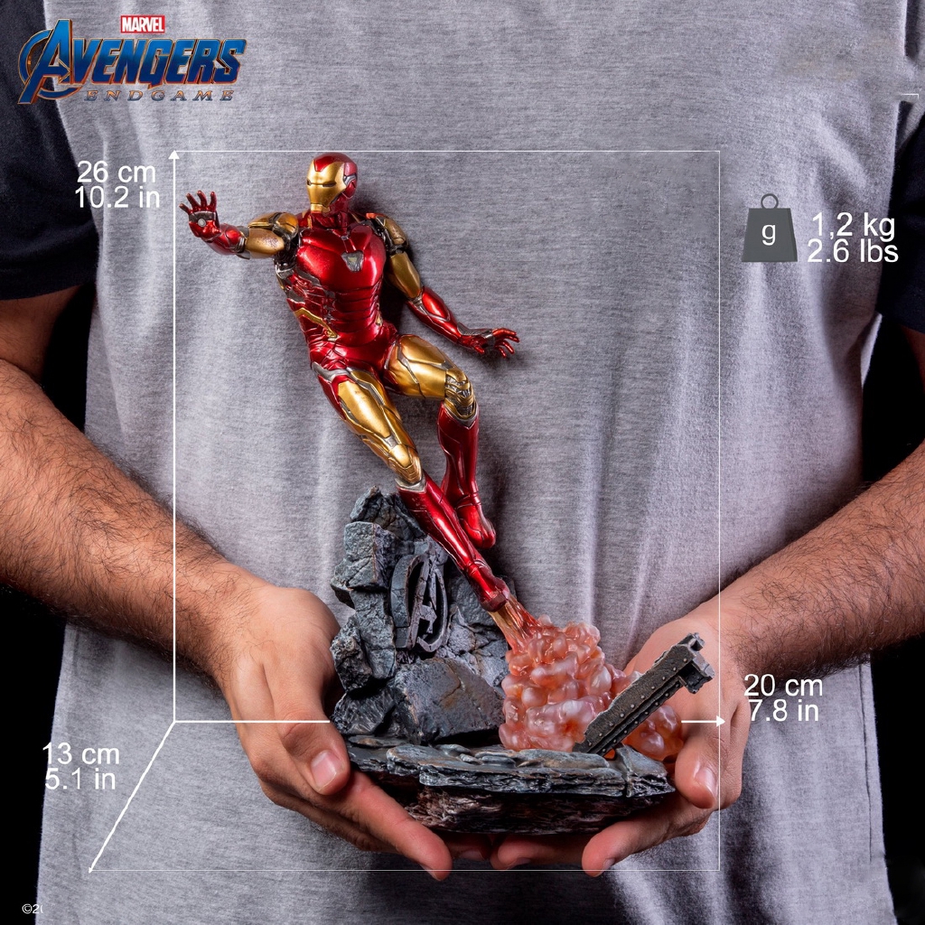 Mô Hình Nhân Vật Người Sắt Tony Stark MK85 Tỷ Lệ 1/10