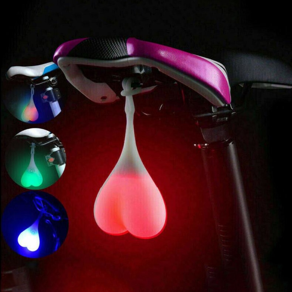 ⚡Trong kho⚡ Silicone đèn led hậu hình quả trứng cho xe đạp
