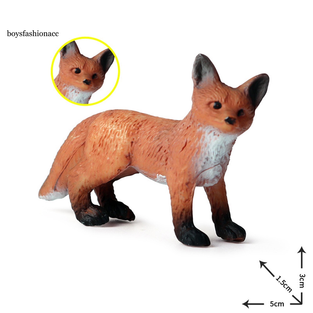 Mô hình chú cáo bằng nhựa PVC sống động dùng trang trí