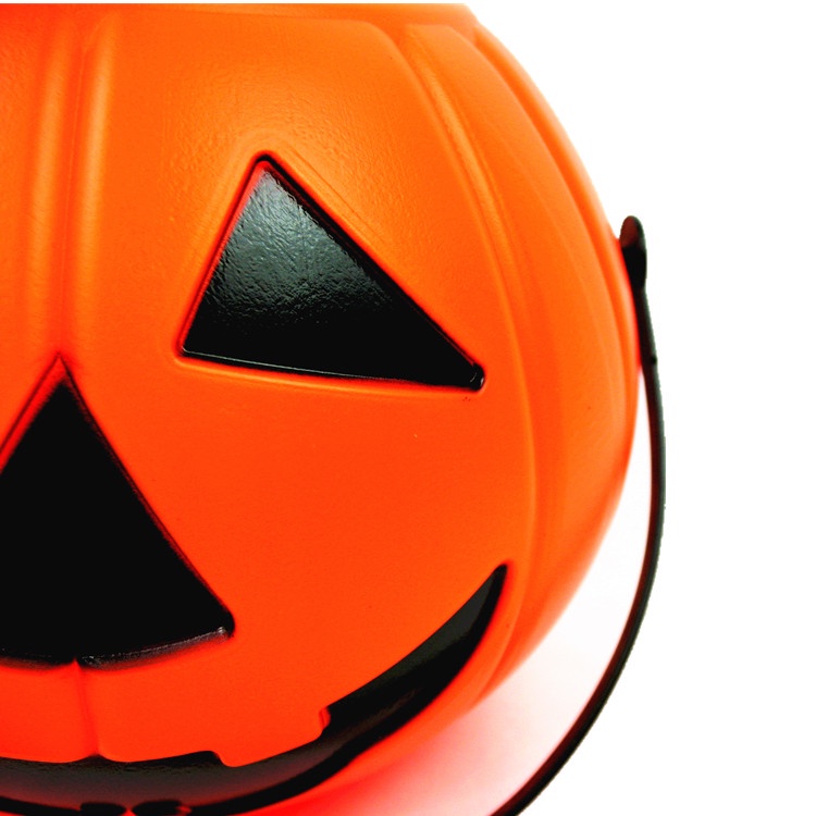 Hộp Đựng Kẹo Dạ Quang Bằng Nhựa Hình Quả Bí Ngô Dùng Trang Trí Halloween