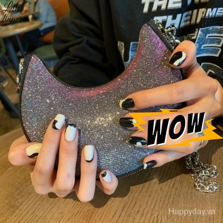 [Hàng mới về] Set 24 móng tay giả trang trí nghệ thuật độc đáo cho nữ