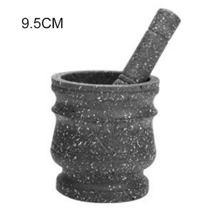 Granite Pattern Pestle Set Stone Herb Spice Grinder Solid Grinder Cooking Set