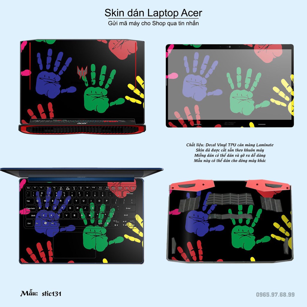 Skin dán Laptop Acer in hình Hoa văn sticker nhiều mẫu 22 (inbox mã máy cho Shop)