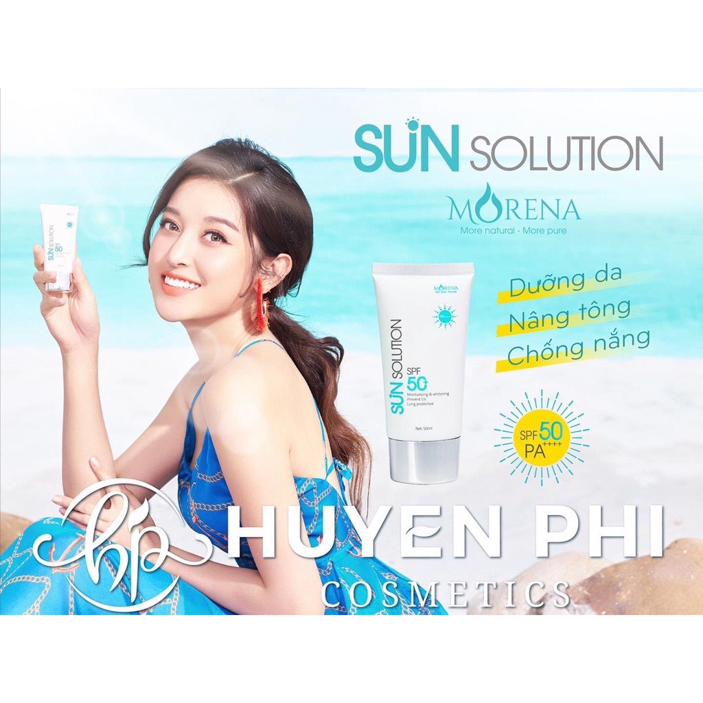 GIÁ TỐT Kem Chống Nắng HUYỀN PHI Morena Kháng Nước SPF50* PA++++