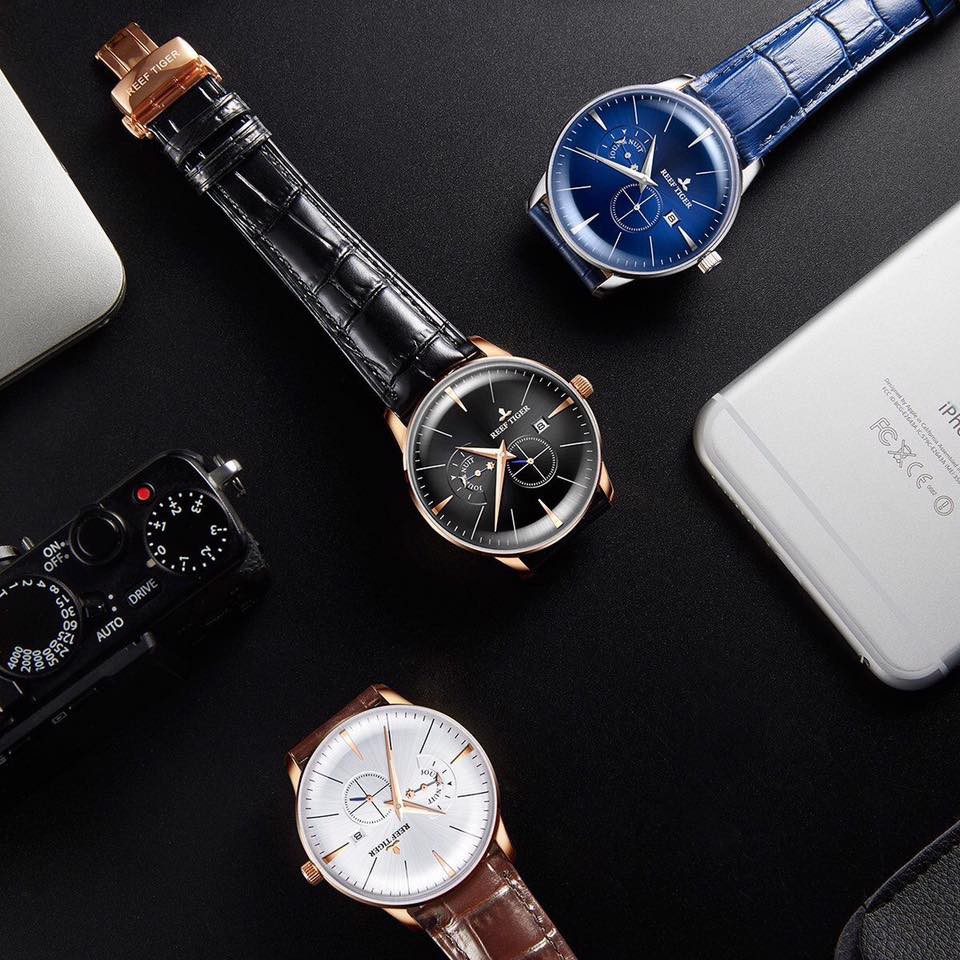 Đồng hồ nam Reef Tiger RGA8219 - PWB vỏ vàng hồng