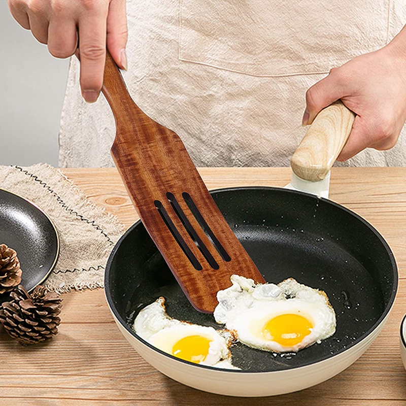 Bộ 6 Dụng Cụ Nấu Ăn Bằng Gỗ Cách Nhiệt Chống Dính