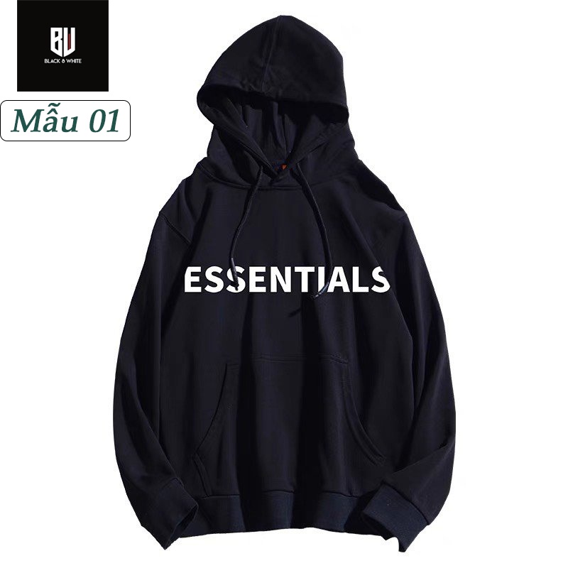 Áo Hoodie Essentials Unisex nam nữ, Áo khoác Hoodie chất nỉ bông siêu xinh