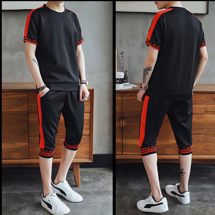 Bộ Quần Áo Thể Thao Nam 1 Sọc Phối Họa Tiết BTT01 | BigBuy360 - bigbuy360.vn