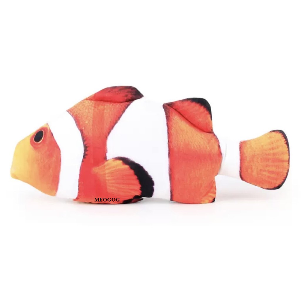 Cá chép 3D Cá nhồi bông cá capnit đồ chơi cá cho chó mèo MEOGOG