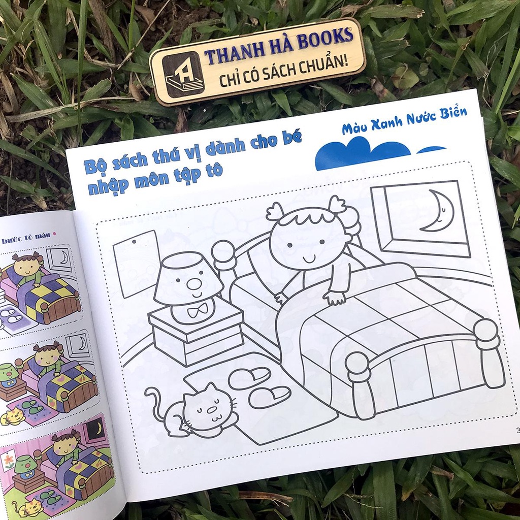 Sách - Bộ sách thú vị dành cho bé nhập môn tập tô: Bé Tập Tô Màu - Màu Xanh Nước Biển (2-6 tuổi)