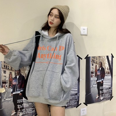 Áo hoodie phong cách Hàn Quốc năng động trẻ trung dành cho nữ