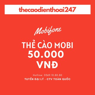 Thẻ Mobi 50K / Mobifone 50K - Nạp Trả Trước và Trả Sau