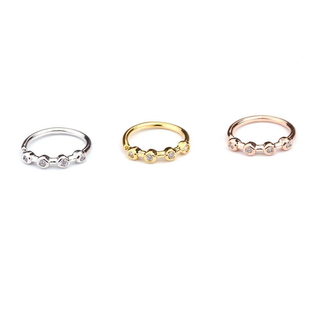 SUMU Khuyên Xỏ Cơ Thể Bằng Thép 4 Viên Đá