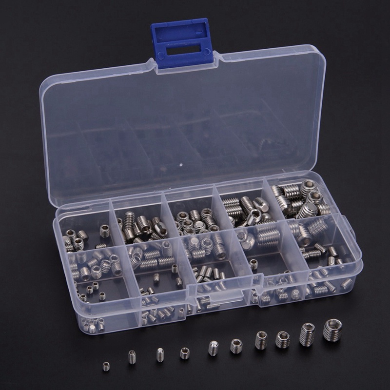 Set 200 Con Vít Đầu Lục Giác Bằng Inox 304 m3 / m4 / m5 / m6 / m8 Chuyên Dụng