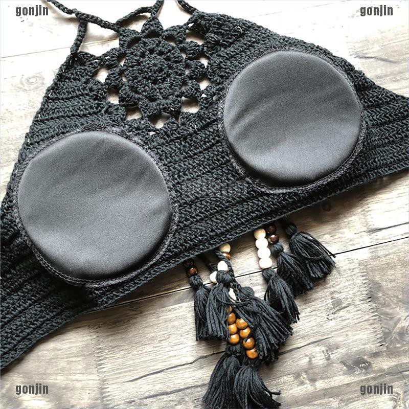 Áo Bralette Len Móc Phong Cách Boho