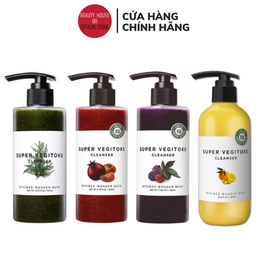 SỮA RỬA MẶT rau củ Super Vegitoks Cleanser thải độc 300ml