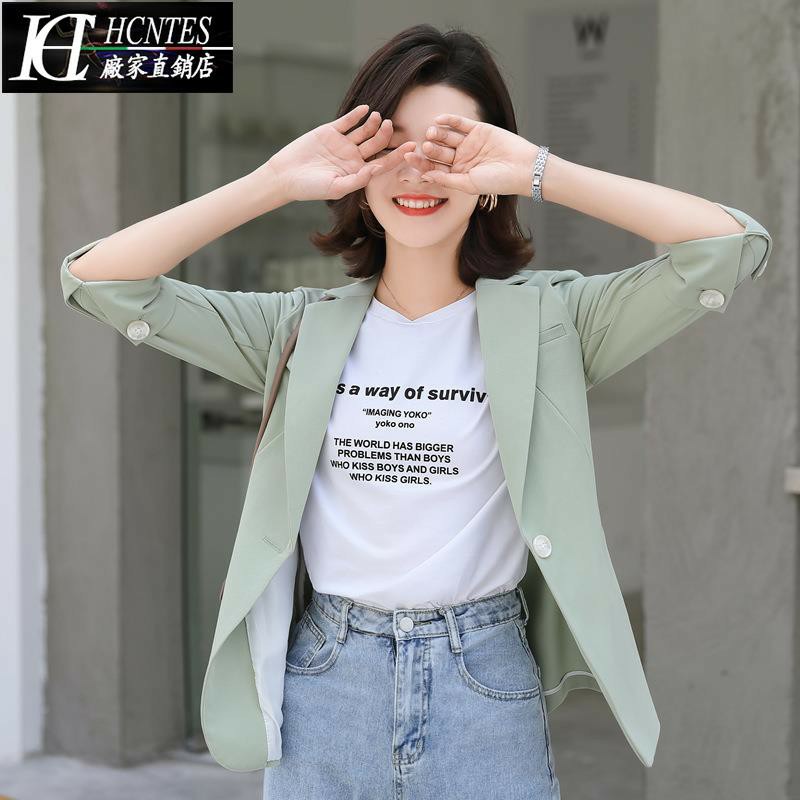 áo blazer nữ dáng suông tay đính khuy phong cách hàn quốc | BigBuy360 - bigbuy360.vn