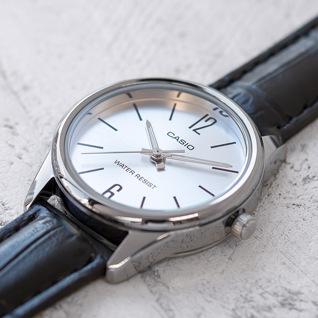 Đồng hồ nữ dây da Casio chính hãng LTP-V005L-7BUDF