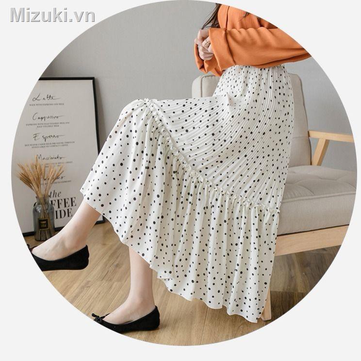 Chân Váy Dài Họa Tiết Chấm Bi Thời Trang Nữ | BigBuy360 - bigbuy360.vn