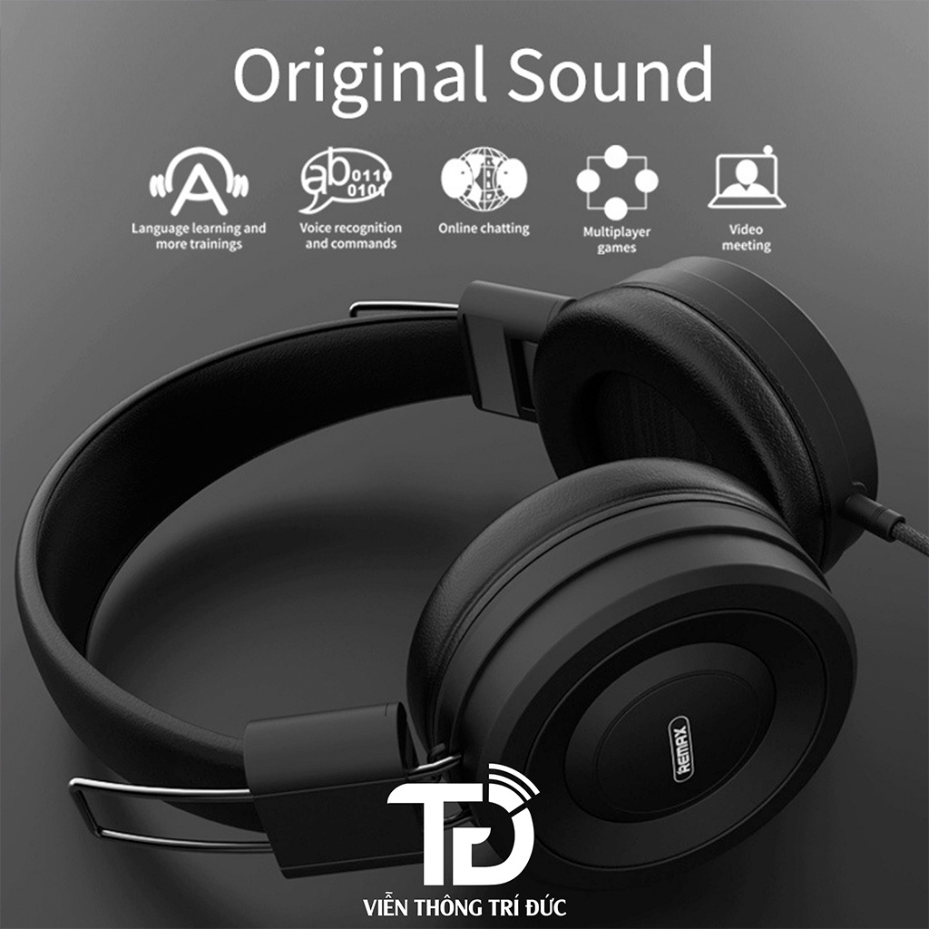 Tai Nghe Chụp Tai Bluetooth Gaming Hỗ Trợ Thẻ Nhớ Remax RB-750HB V5.0/  RM-805 Chính Hãng Cho Điện Thoại Và Máy Tính