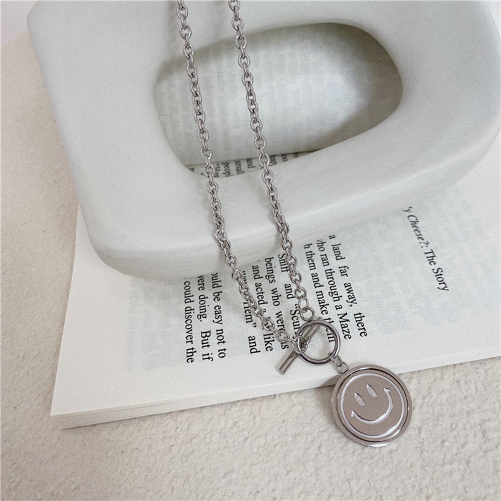 Vòng cổ mặt hình mặt cười / buồn phong cách hip hop