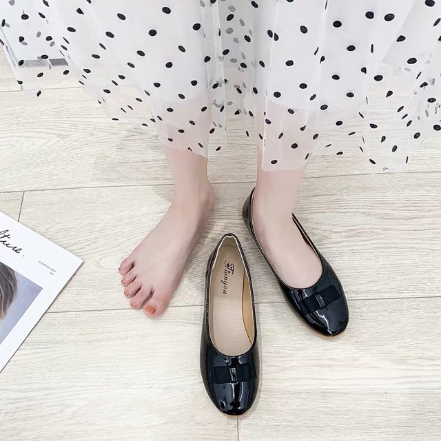 Giày bệt nơ da bóng 160k | BigBuy360 - bigbuy360.vn