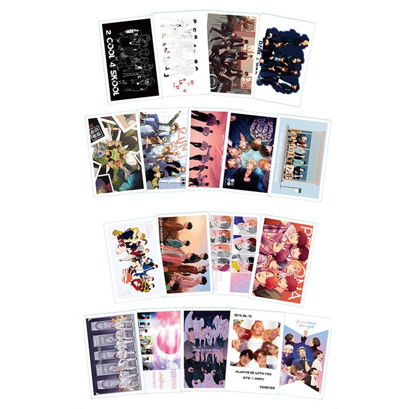 Set 54 Tấm Hình Lomo Nhóm Nhạc Bts Kèm 54 Tấm Ảnh