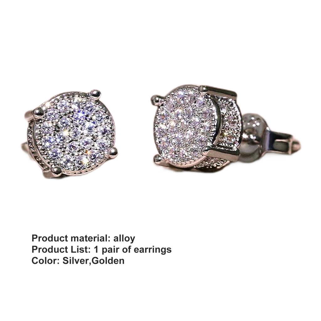 Bông Tai Dáng Dài Đính Đá Lấp Lánh Thời Trang Cho Nữ