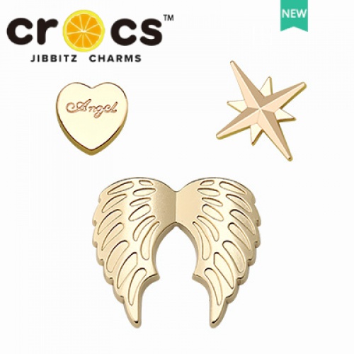 Phụ Kiện Khóa Giày crocs Hình Hoa Bằng Kim Loại Sáng Tạo DIY charms